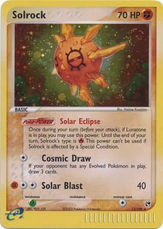 Solrock - 13/100 - Holo Rare available at 401 Games Canada