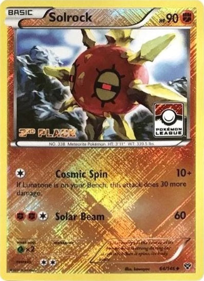 Solrock - 64/146 - League Promo (3rd Place) available at 401 Games Canada