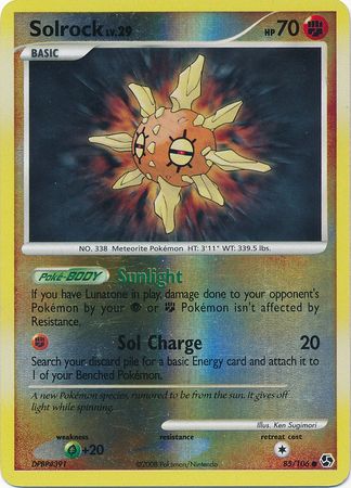 Solrock - 85/106 - Common - Reverse Holo available at 401 Games Canada