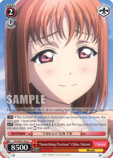 "Something Precious" Chika Takami - LSS/WE27-E33 - Common (Parallel Foil) available at 401 Games Canada