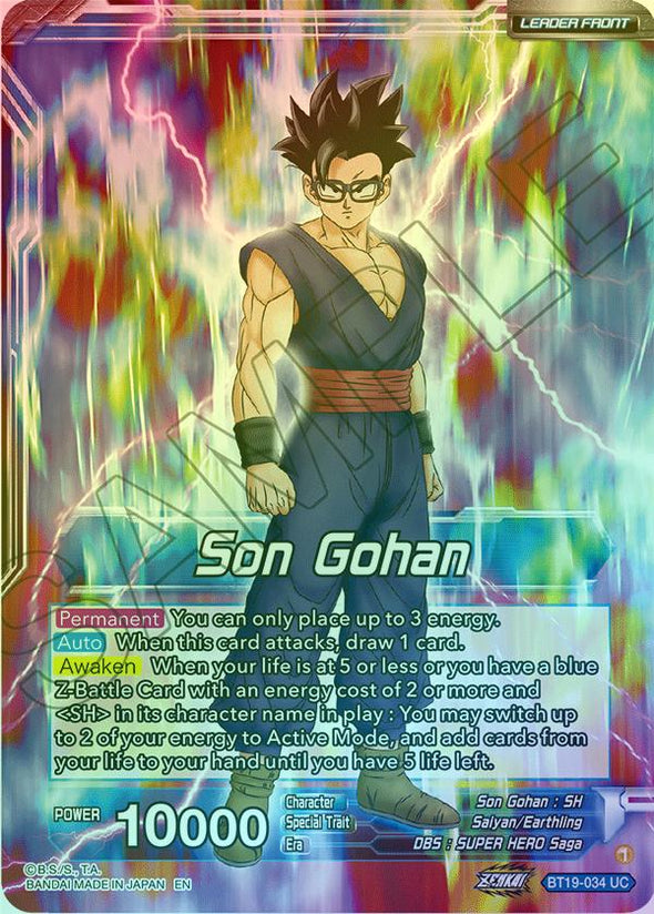 Son Gohan - BT19-034 - Uncommon (Foil) available at 401 Games Canada