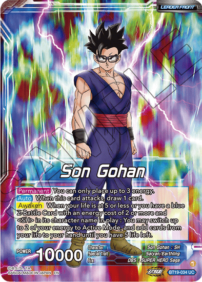 Son Gohan - BT19-034 - Uncommon available at 401 Games Canada