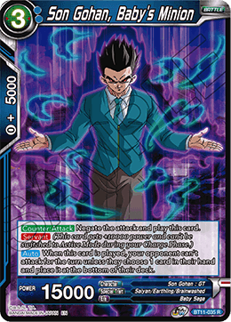 Son Gohan, Baby's Minion - BT11-035 - Rare (FOIL) (Reprint) available at 401 Games Canada