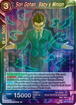 Son Gohan, Baby's Minion - BT11-035 - Rare (FOIL) available at 401 Games Canada