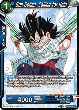 Son Gohan, Calling for Help - BT8-028 - Common available at 401 Games Canada