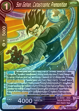 Son Gohan, Catastrophic Premonition - BT12-130 - Common (FOIL) available at 401 Games Canada