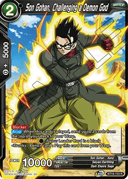 Son Gohan, Challenging a Demon God - BT16-103 - Rare (Foil) available at 401 Games Canada