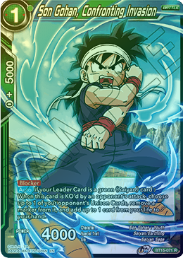 Son Gohan, Confronting Invasion - BT15-071 - Rare (FOIL) available at 401 Games Canada