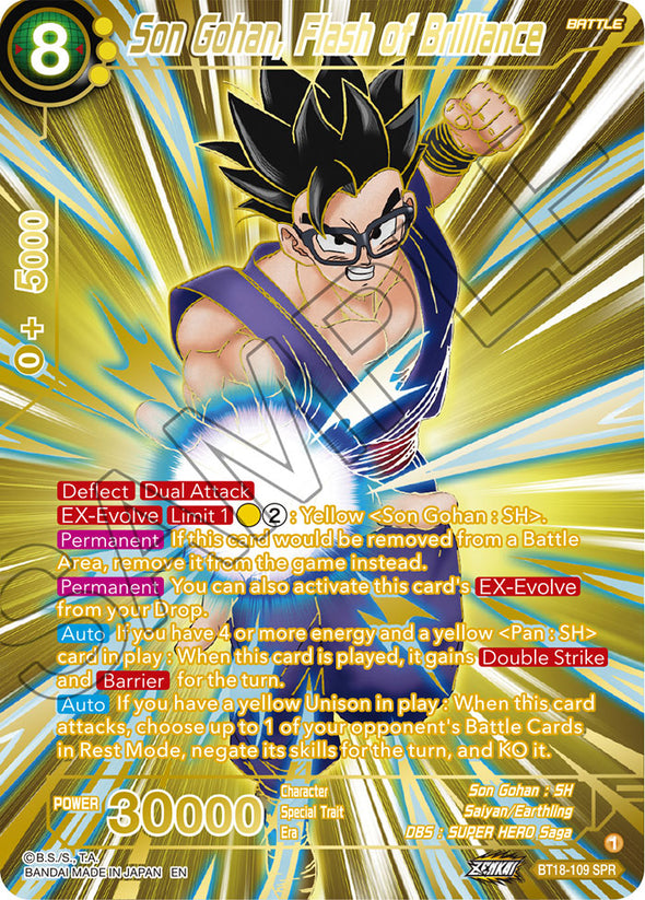 Son Gohan, Flash of Brilliance - BT18-109 - Special Rare available at 401 Games Canada