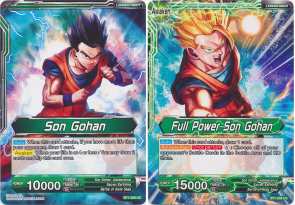 Son Gohan // Full Power Son Gohan - BT1-058 - Uncommon available at 401 Games Canada