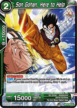 Son Gohan, Here to Help - BT11-077 - Common (FOIL) (Reprint) available at 401 Games Canada