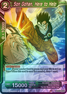 Son Gohan, Here to Help - BT11-077 - Common (FOIL) available at 401 Games Canada