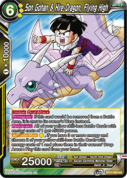 Son Gohan & Hire-Dragon, Flying High - BT11-095 - Uncommon (FOIL) (Reprint) available at 401 Games Canada