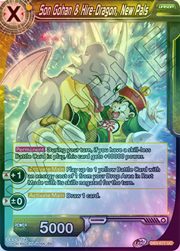 Son Gohan & Hire-Dragon, New Pals - DB3-077 - Uncommon (FOIL) available at 401 Games Canada