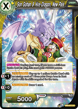 Son Gohan & Hire-Dragon, New Pals - DB3-077 - Uncommon available at 401 Games Canada