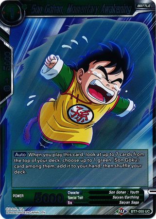 Son Gohan, Momentary Awakening - BT7-055 - Uncommon (FOIL) available at 401 Games Canada