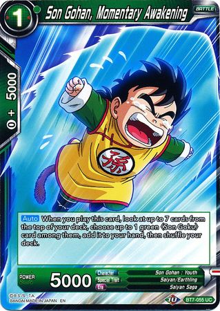 Son Gohan, Momentary Awakening - BT7-055 - Uncommon available at 401 Games Canada