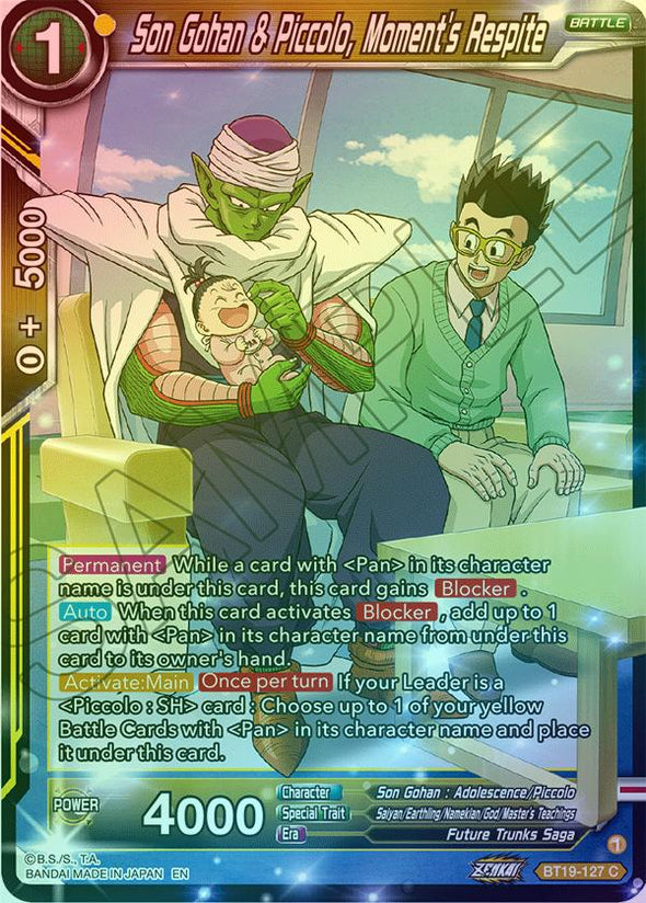 Son Gohan & Piccolo, Moment's Respite - BT19-127 - Common (Foil) available at 401 Games Canada