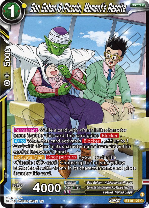 Son Gohan & Piccolo, Moment's Respite - BT19-127 - Common available at 401 Games Canada