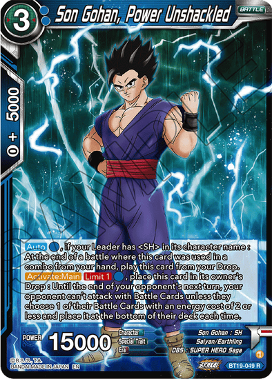 Son Gohan, Power Unshackled - BT19-049 - Rare available at 401 Games Canada