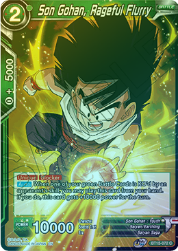 Son Gohan, Rageful Flurry - BT15-072 - Common (FOIL) available at 401 Games Canada