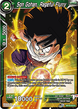 Son Gohan, Rageful Flurry - BT15-072 - Common available at 401 Games Canada