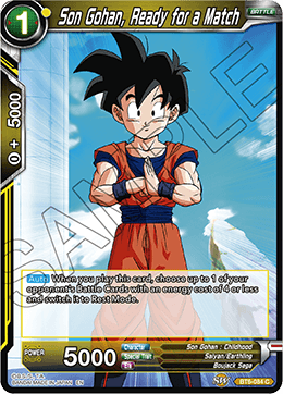 Son Gohan, Ready for a Match - BT6-084 - Common (FOIL) available at 401 Games Canada