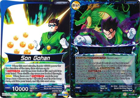 Son Gohan // Righteous Heart Son Gohan - BT5-026 - Uncommon (FOIL) available at 401 Games Canada