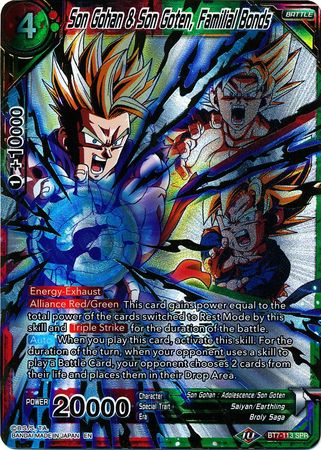 Son Gohan & Son Goten, Familial Bonds - BT7-113 - Special Rare (SPR) available at 401 Games Canada