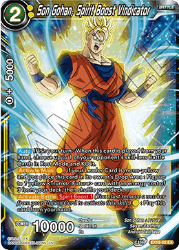 Son Gohan, Spirit Boost Vindicator - EX18-02 - Expansion Rare available at 401 Games Canada