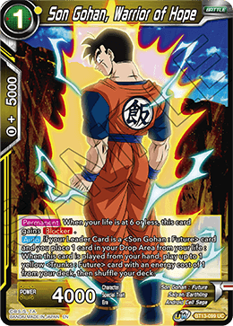 Son Gohan, Warrior of Hope - BT13-099 - Uncommon available at 401 Games Canada