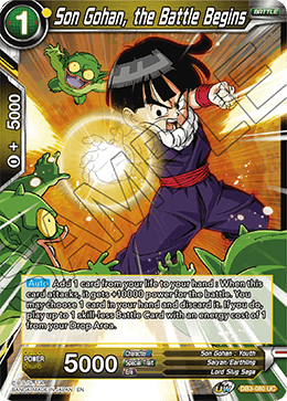 Son Gohan, the Battle Begins - DB3-080 - Uncommon available at 401 Games Canada