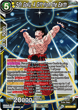 Son Goku, A Gift from the Earth - BT15-095 - Super Rare available at 401 Games Canada