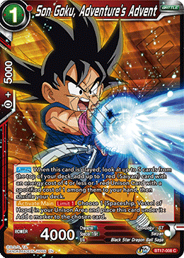 Son Goku, Adventure's Advent - BT17-008 - Common available at 401 Games Canada