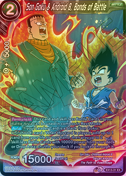 Son Goku & Android 8, Bonds of Battle - EX13-31 - Expansion Rare (Foil) available at 401 Games Canada