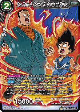 Son Goku & Android 8, Bonds of Battle - EX13-31 - Expansion Rare available at 401 Games Canada