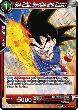 Son Goku, Bursting with Energy - BT10-007 - Rare (FOIL) (Reprint) available at 401 Games Canada