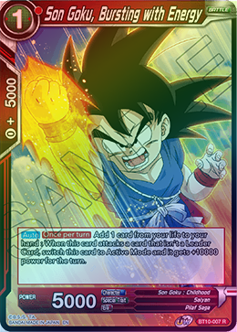 Son Goku, Bursting with Energy - BT10-007 - Rare (FOIL) available at 401 Games Canada