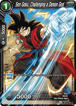 Son Goku, Challenging a Demon God - BT16-101 - Common (Foil) available at 401 Games Canada