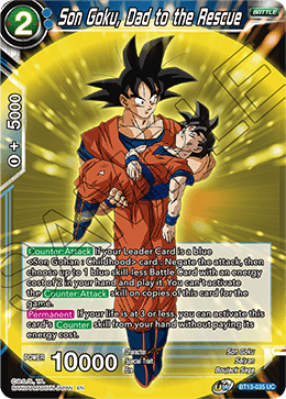 Son Goku, Dad to the Rescue - BT13-035 - Uncommon (FOIL) available at 401 Games Canada