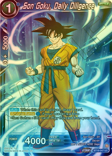 Son Goku, Daily Diligence - BT19-047 - Uncommon (Foil) available at 401 Games Canada