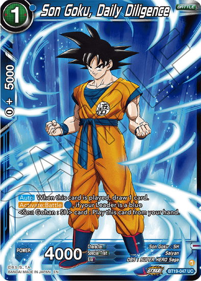 Son Goku, Daily Diligence - BT19-047 - Uncommon available at 401 Games Canada