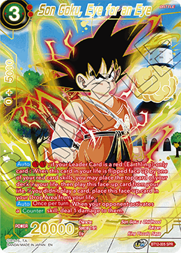 Son Goku, Eye for an Eye - BT12-005 - Special Rare (SPR) available at 401 Games Canada