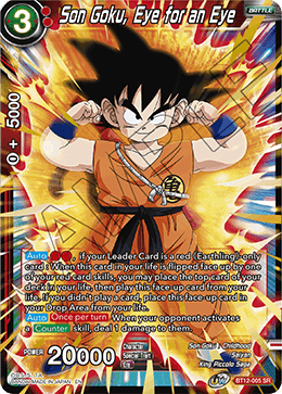 Son Goku, Eye for an Eye - BT12-005 - Super Rare available at 401 Games Canada