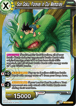 Son Goku, Forever in Our Memories - BT11-093 - Rare available at 401 Games Canada