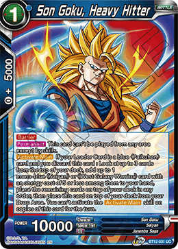 Son Goku, Heavy Hitter - BT12-031 - Uncommon available at 401 Games Canada