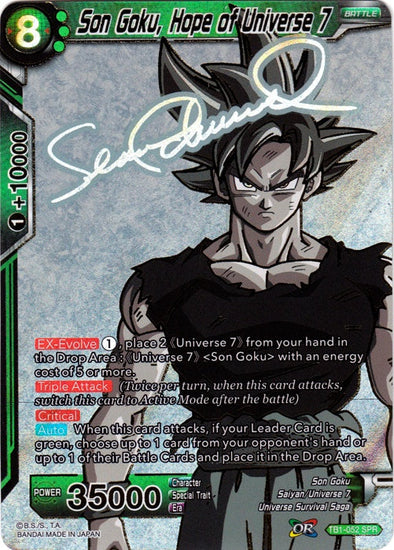 Son Goku, Hope of Universe 7 - TB1-052 - Special Rare (SPR) available at 401 Games Canada