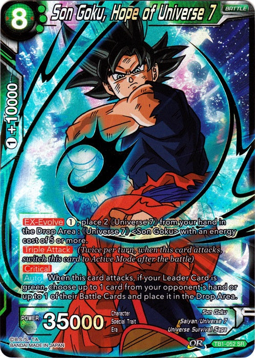 Son Goku, Hope of Universe 7 - TB1-052 - Super Rare available at 401 Games Canada