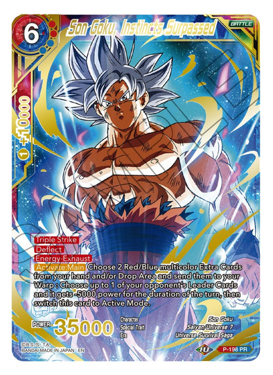 Son Goku, Instincts Surpassed - P-198 - Uncommon (Gold Stamped) available at 401 Games Canada