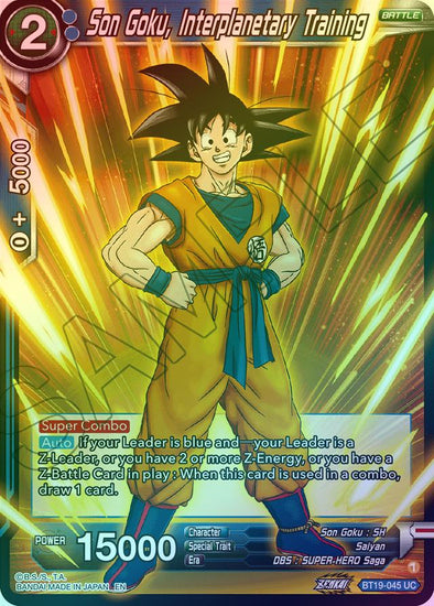 Son Goku, Interplanetary Training - BT19-045 - Uncommon (Foil) available at 401 Games Canada